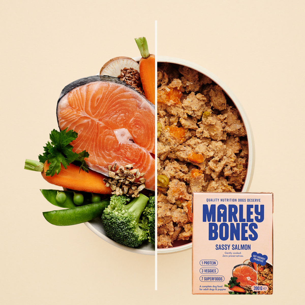 Marleybones Sassy Salmon Pantry Fresh dog food